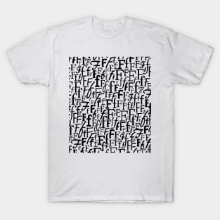 F - Typography (Black) T-Shirt